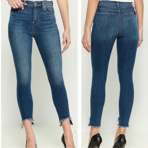 7 For All Mankind Denim - 7 FOR ALL MANKIND HIGH WAISTED ANKLE GWENEVERE
